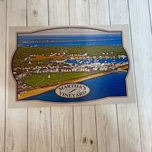 Oak Bluff MA Massachusetts Martha&#39;s Vineyard Aerial View Postcard Souvenir - $5.41