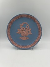 RARE! Vintage Wedgwood Jasperware 1987 Valentine&#39;s Day plate. pink on blue court - £55.84 GBP