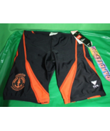 Junior Lifeguard Corps Jones Beach TYR Black Orange Swim Shorts Size 24 - £23.45 GBP