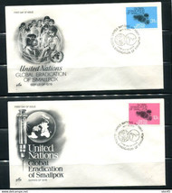 USA UN 6 Covers Namibia/Global Eradication of Smallpox/Terch. Coop 14358 - £7.82 GBP