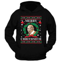 Merry Chirithmith Mike Tyson Ugly Christmas Hoodie - £21.58 GBP
