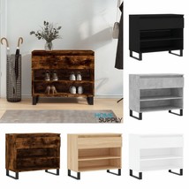 Modern Wooden Shoe Storage Rack Cabinet Organiser With Drawer &amp; Compartm... - $76.75+
