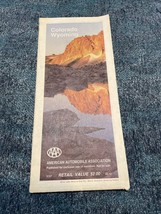 1987 AAA Colorado Wyoming Highway &amp; Road Map Travel Guide - £4.63 GBP