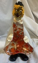 Murano Art Glass Standing Clown Bowl 10.5” Inches - £47.58 GBP