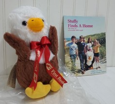 STUFFY The Eagle Plush -1982- First Bank Exclusive New w/ Tags + Indiana Book - £30.54 GBP