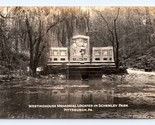 RPPC Westinghouse Memorial Schenley Park Pittsburgh PA UNP Postcard N7 - $18.76