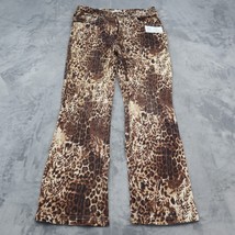 Jane Seymour Pants Womens 4PT Brown Animal Print Bootcut Mid Rise Casual... - $24.63