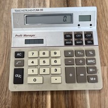 Texas Instruments BA-20 Profit Manager Vintage Calculator 1985/1986 Tested Works - £28.00 GBP