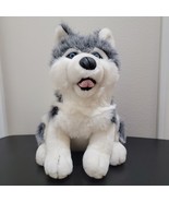 VTG VAUGHN Exclusive Plush Pals Grey &amp; White Siberian Blue Eyes Husky Pl... - £20.95 GBP