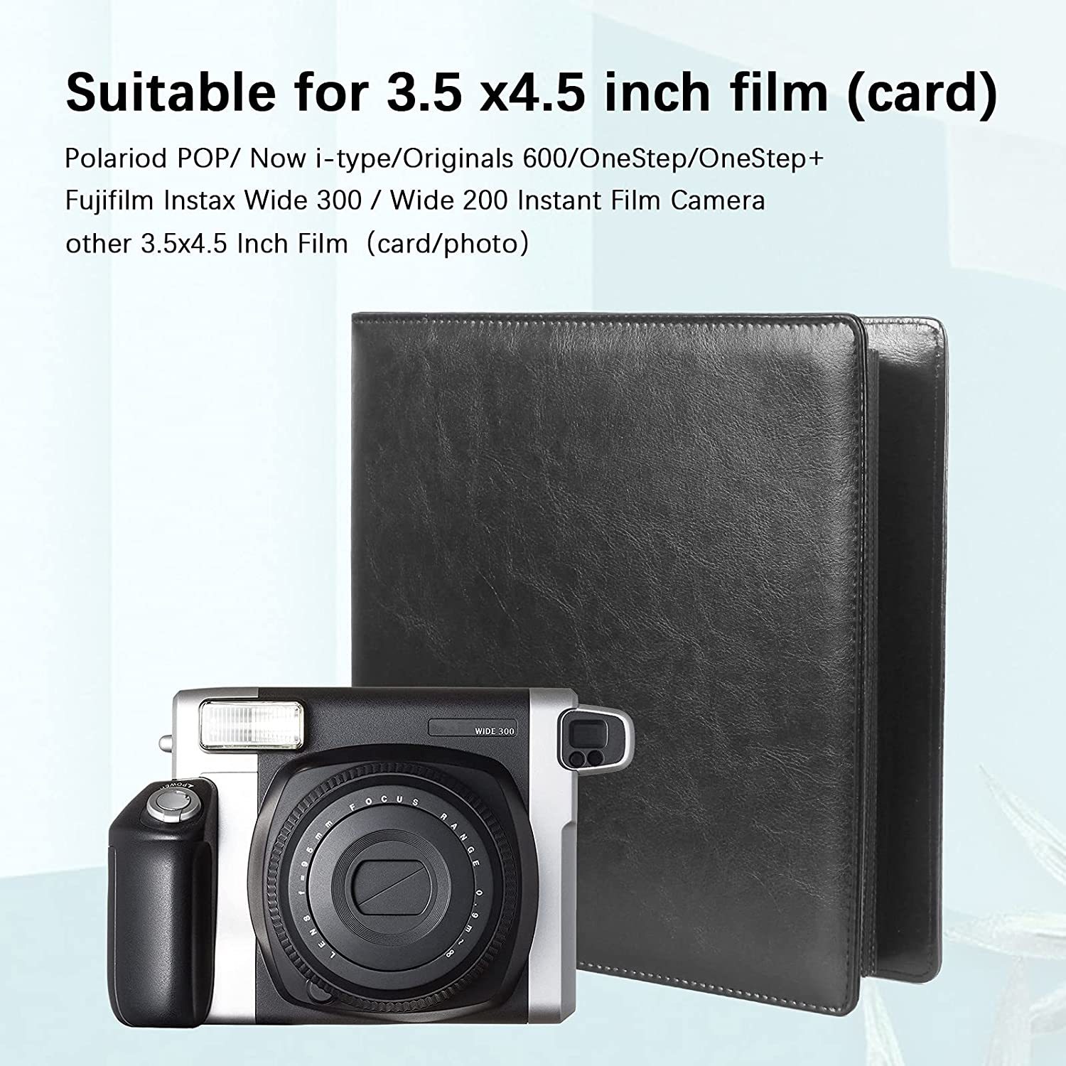 Polaroid Photo Album Book 200 Pockets, Instax Mini Photo Album, Premium  Leather 3 Inch Wallet Size Picture Albums for Fujifilm Instax Mini 11 8 9  90