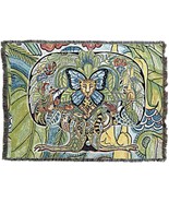 72x54 TREE OF LIFE COCCIA Pacific Northwest Afghan Throw Blanket - £49.61 GBP