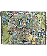72x54 TREE OF LIFE COCCIA Pacific Northwest Afghan Throw Blanket - $86.06 CAD