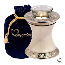 Baroque Pearl Tealight Cremation Urn - £46.90 GBP