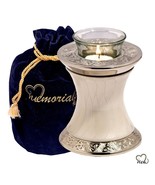 Baroque Pearl Tealight Cremation Urn - $1,118.24 MXN