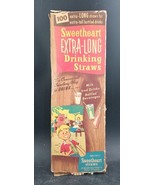 100 Sweetheart Extra-Long Drinking Straws In Original Box - £7.78 GBP