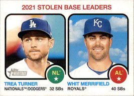 2022 Topps Heritage #64 Whit Merrifield/Trea Turner NM-MT ID:41209 - $1.67