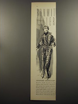 1953 Bonwit Teller Fashion Ad - Leopard Spotlight - £14.74 GBP