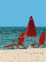 Pepita Needlepoint kit: Quiet Beach, 7&quot; x 9&quot; - £39.09 GBP+