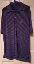 Southern Marsh Short Sleeve Polo Purple Stripe Men’s Size  Medium - $17.46