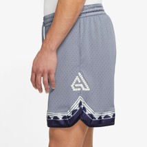 Nike Giannis Basketball Shorts Double Mesh Ashen Slate Blue-Gray 2XL - £34.88 GBP