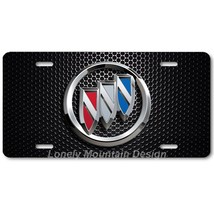 Buick Inspired Art on Black Mesh FLAT Aluminum Novelty Auto License Tag Plate - £14.08 GBP