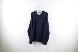 Vtg 90s Tommy Hilfiger Mens Large Faded Heavyweight Cotton Knit Crewneck Sweater - £43.02 GBP