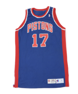 Vtg Champion NBA Detroit Pistons Basketball Jersey Gamer 94/95 Blue 50 C... - $404.78 CAD