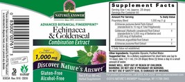 Nature&#39;s Answer Enchinacea &amp; Goldseal | Supports a Healthy Immune System | Su... - £18.38 GBP