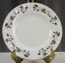 Vintage MINTON China Dryden Pattern Lot 2 Bread Plates Floral Gold Trim - £12.65 GBP