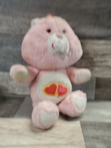 Vintage Care Bear Love A Lot Plush Stuffed Animal 16 Inch Pink Heart - £10.85 GBP