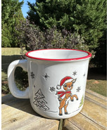 Ceramic 18oz Rudolph The Red Nosed Reindeer Embossed Christmas Mug Cup N... - £18.87 GBP