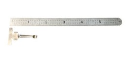 Stainless Steel Agricultural Service 6" Ruler SS Depth Gauge Made USA No. 600 image 2