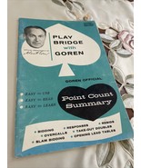 Play Bridge With Goren Point Count Summary Heines Publishing Minneapolis... - £6.01 GBP
