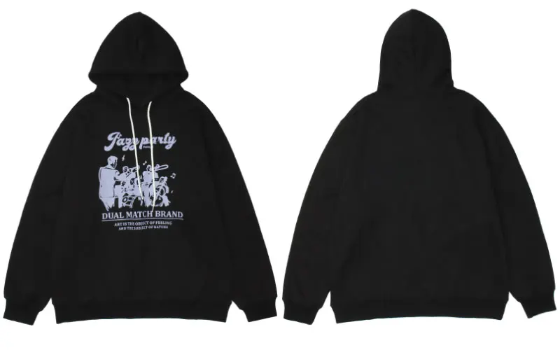 Hip Hop Hoodie Sweatshirt Streetwear Men    Printed Cotton Hooded  Winter Haraju - £218.60 GBP