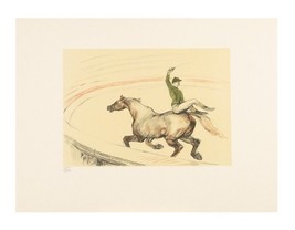 &quot;Jockey&quot; by Toulouse Lautrec from &quot;The Circus&quot; Portfolio LE of 350 1990 - £147.23 GBP