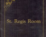 St Regis Room Menu KIngs Inn South Williamsport Pennsylvania 1990&#39;s - £22.26 GBP