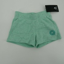 Converse Little Girl's Overdyed Green Shorts 5 Logo - £10.87 GBP