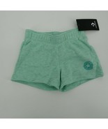 Converse Little Girl&#39;s Overdyed Green Shorts 5 Logo - £10.90 GBP