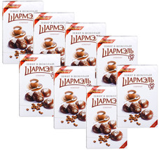 8 PACK - SHARMEL COFFEE Marshmallows in Chocolate Zephir 250g Шармэль Зефир RF - £54.48 GBP