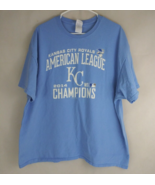 MLB Kansas City Royals American League KC 2014 Champions Men&#39;s T-Shirt 2XL - $17.81