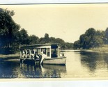 Feeding Fish from Glass Bottom Boat Silver Springs Florida Real Photo Po... - $17.87