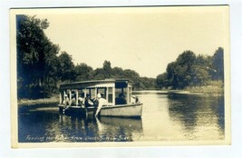 Feeding Fish from Glass Bottom Boat Silver Springs Florida Real Photo Postcard - £14.05 GBP