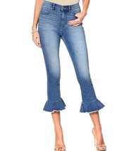 Ruffle Hem Cropped Jeans Size 8 Tall  - £27.25 GBP