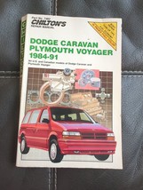 Chilton's Repair Manual #7482 1984-91 Dodge Caravan Plymouth Voyager Used - $12.34