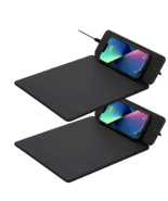 GRIFFIN Wireless Charging Vegan Leather Mousepad Black NIB650 - $17.19