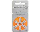 30 x Size p13 PowerOne Hearing Aid Batteries - $10.99