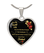 Luxury Graphic Heart Necklace to My Wife You Are My Best Friend I Always... - $75.15 CAD+