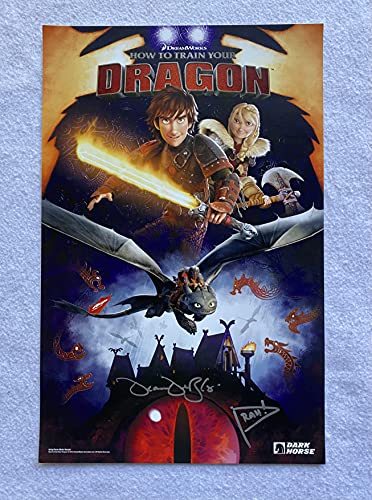 HOW TO TRAIN YOUR DRAGON 11"x17" Original Promo Poster SDCC 2018 Signed Dean DeB - $73.49