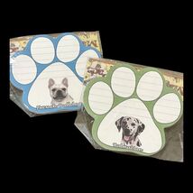 Dog Paw Print French Bulldog or Dalmatian Magnetic Note Pad NEW - €6,00 EUR