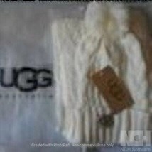 UGG Hat &amp; Scarf Set - women&#39;s - white - new with tags - $21.77